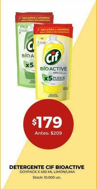 Detergente cif bioactive