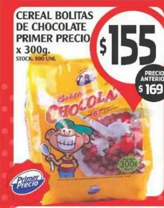 Supermercados Malambo Cereal bolitas de chocolate primer precio oferta