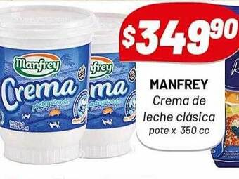 Almacor Manfrey crema de leche clasica oferta