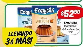 Almacor Exquisita flan vainilla dulce de leche oferta