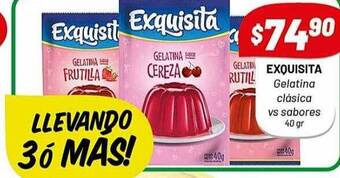 Almacor Exquisita gelatina clasica vs sabores oferta