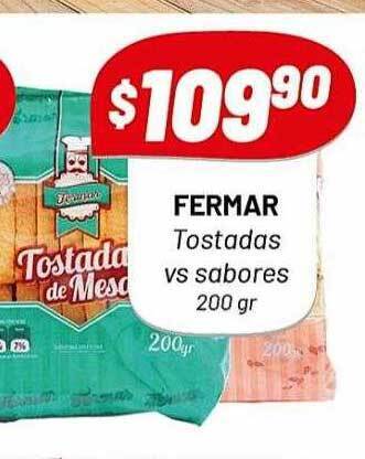Almacor Fermar tostadas vs sabores oferta
