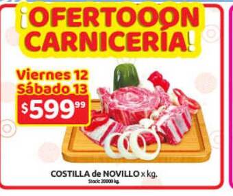 Cordiez Costilla de novillo oferta