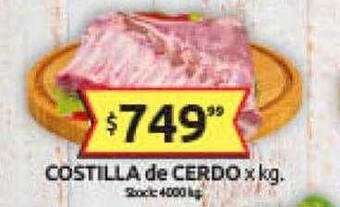 Cordiez Costilla de cerdo oferta