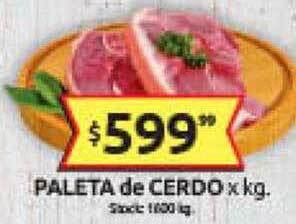Cordiez Paleta de cerdo oferta