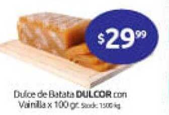 Cordiez Dulce de batata dulcor vainilla oferta