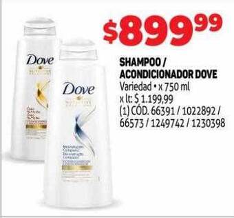 Makro Shampoo acondicionador dove oferta