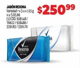 Makro Jabón rexona oferta