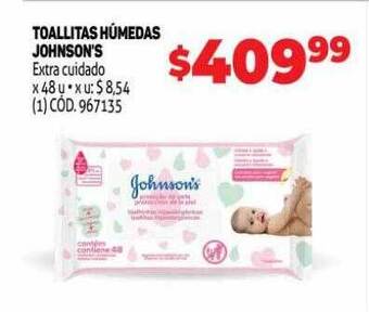 Makro Toallitas húmedas johnson's oferta