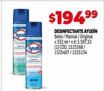 Makro Desinfectante ayudin oferta