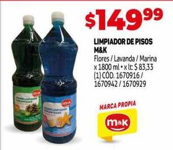 Makro Limpiador de pisos m&k oferta