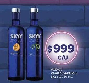 Supermercados Toledo Vodka varios sabores skyy oferta