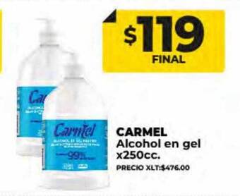 Supermayorista Vital Carmel alcohol en gel oferta