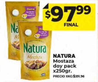 Supermayorista Vital Natura mostaza doy pack oferta