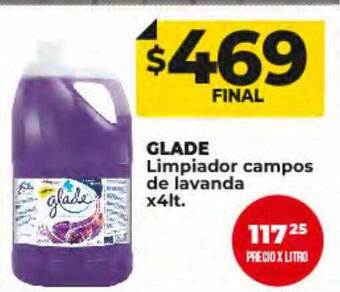 Supermayorista Vital Glade limpiador campos de lavanda oferta