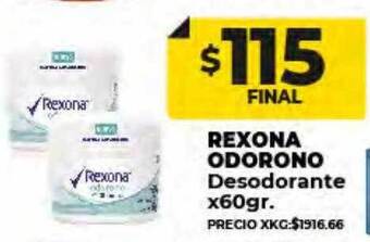 Supermayorista Vital Rexona odorono desodorante oferta