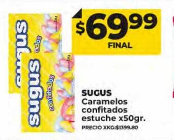 Supermayorista Vital Sugus caramelos confitados estuche oferta