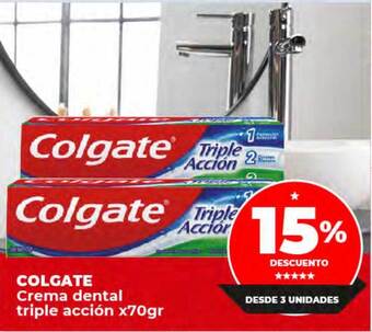 Supermayorista Vital Colgate crema dental triple acción oferta