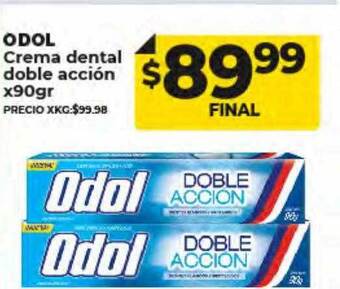 Supermayorista Vital Odol crema dental doble acción oferta