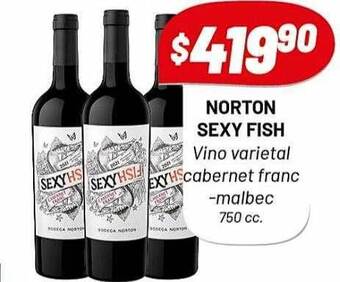 Almacor Norton sexy fish vino varietal cabernet franc malbec oferta