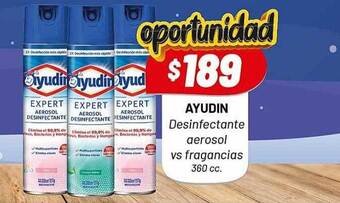 Almacor Ayudin desinfectante aerosol vs fragancias oferta