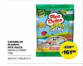 Atomo Conviene Caramelos blandos pico dulce animals cremy oferta