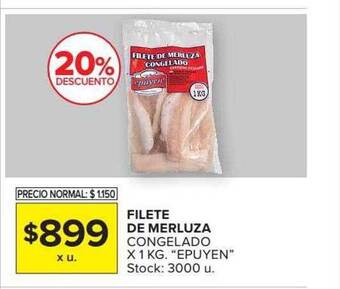 Carrefour Filete de merluza congelado epuyen oferta