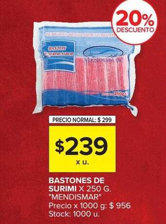 Carrefour Bastones de surimi mendismar oferta