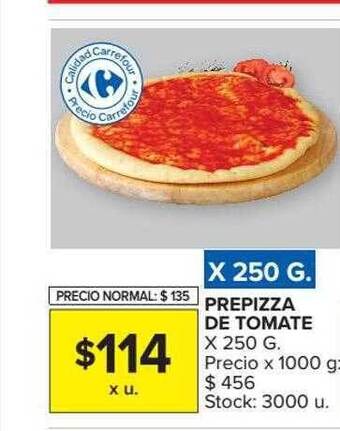 Carrefour Prepizza de tomate oferta