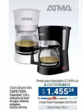 Cooperativa Obrera Atma cafetera oferta