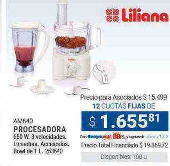 Cooperativa Obrera Liliana procesadora oferta