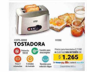 Cooperativa Obrera Cots-0002 tostadora oferta