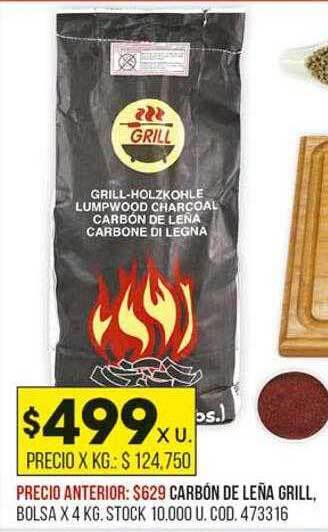 Coto Carbón de leña grill oferta