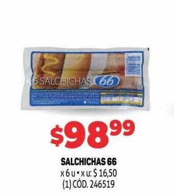 Makro Salchichas 66 oferta