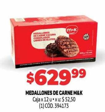 Makro Medallones de carne m&k oferta