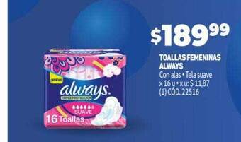 Makro Toallas femeninas always oferta