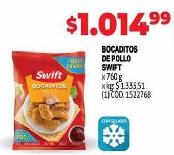 Makro Bocaditos de pollo swift oferta