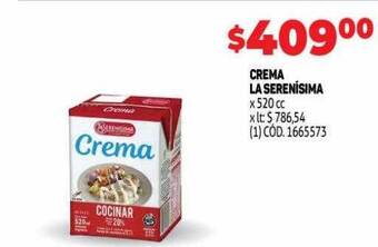 Makro Crema la serenisima oferta