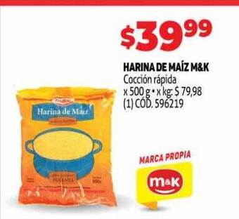Makro Harina de maiz m&k oferta