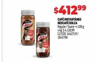 Makro Café instantáneo nescafé dolca oferta