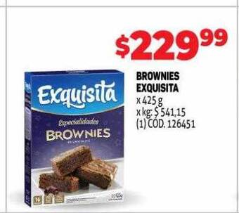 Makro Brownies exquisita oferta
