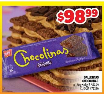 Makro Galletitas chocolinas oferta