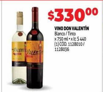 Makro Vino don valentin blanco tinto oferta