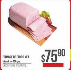 Supermercados Vea Fiambre de cerdo vea oferta