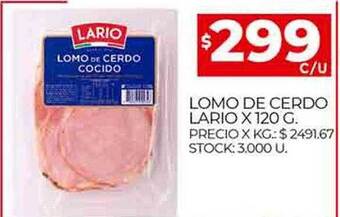 Supermercados DIA Lomo de cerdo lario oferta