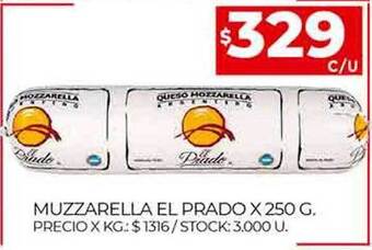 Supermercados DIA Muzzarella el prado oferta
