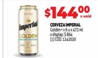 Makro Cerveza imperial golden oferta