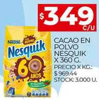 Supermercados DIA Cacao en polvo nesquik oferta