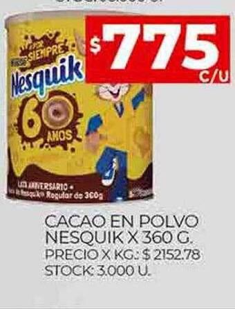 Supermercados DIA Cacao en polvo nesquik oferta