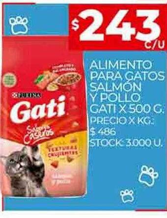 Supermercados DIA Alimento para gatos salmón y pollo gati oferta